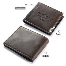 image-Personalized Photo Wallet for Men Customized Picture Name Wallets for Men Gift for Men Father's Day Valentines Gift for Husband
