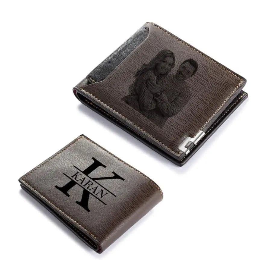 image-Personalized Photo Wallet for Men Customized Picture Name Wallets for Men Gift for Men Father's Day Valentines Gift for Husband