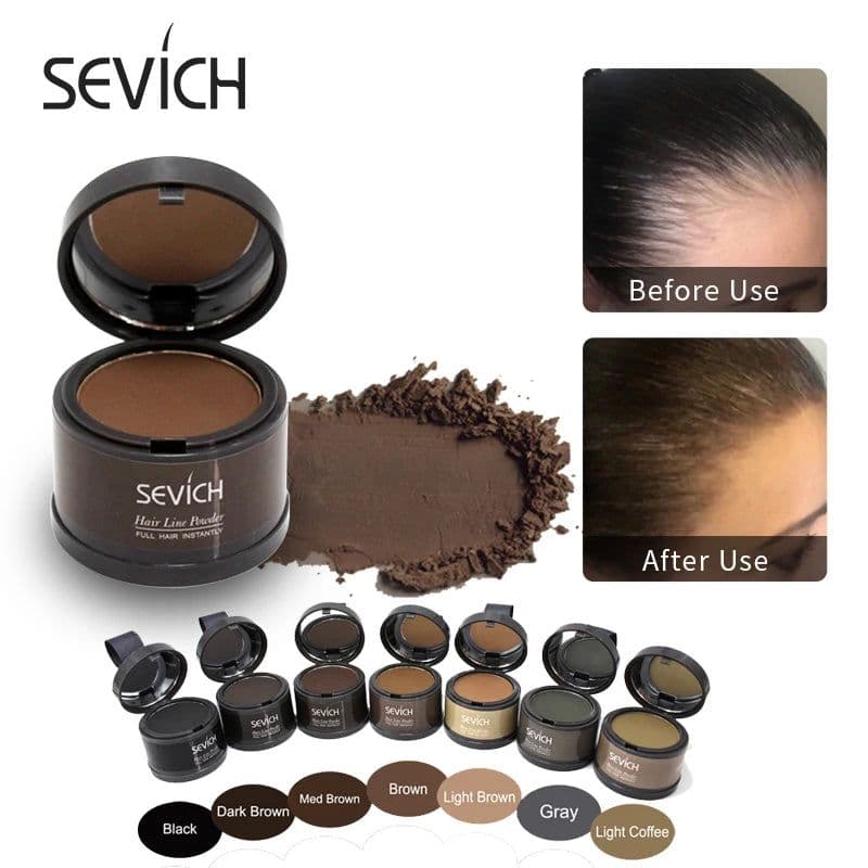 image-Sevich Hair Fluffy Powder Instantly Black Blonde Root Cover Up Hair Concealer Coverag Paint Repair Fill In Shadow Thinning