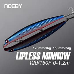 image-Noeby Sasuke Lipless Fishing Lures 120mm16g 150mm24g Floating Minnow Artificial Hard Baits for Pike Bass Saltwater Fishing Lure