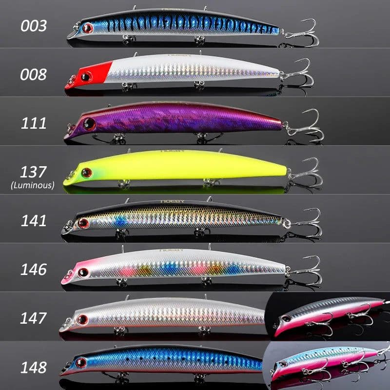 image-Noeby Sasuke Lipless Fishing Lures 120mm16g 150mm24g Floating Minnow Artificial Hard Baits for Pike Bass Saltwater Fishing Lure
