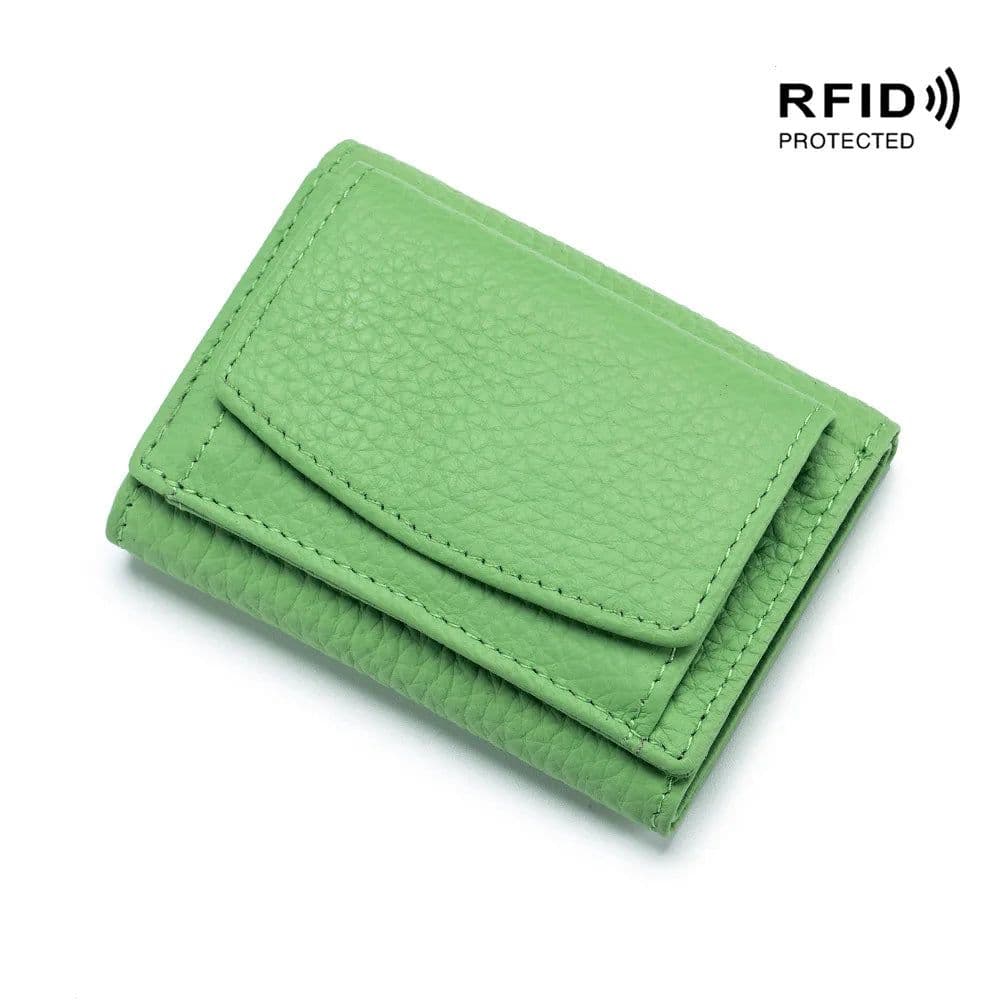 image-New Women Genuine Leather Purses Female Small Cowhide Wallets Lady Coin Bag Card Holder Large Capacity Money Bag Portable Clutch
