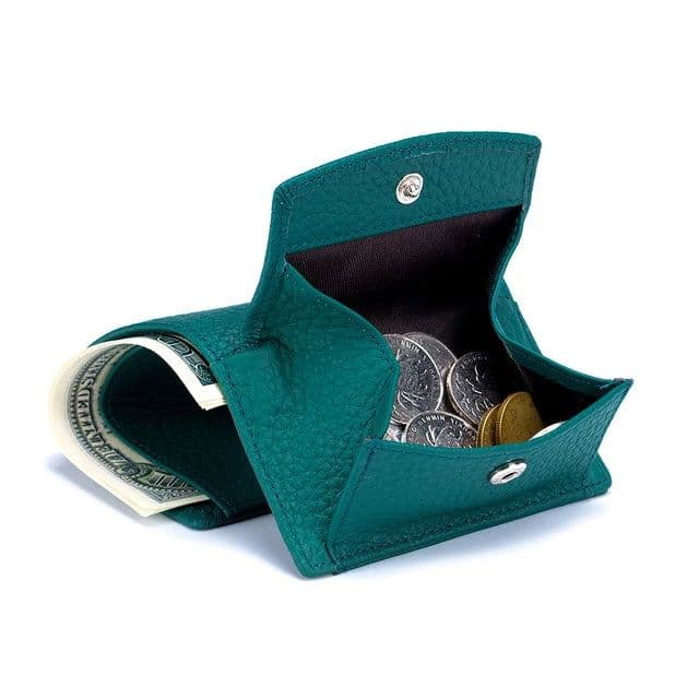 image-New Women Genuine Leather Purses Female Small Cowhide Wallets Lady Coin Bag Card Holder Large Capacity Money Bag Portable Clutch