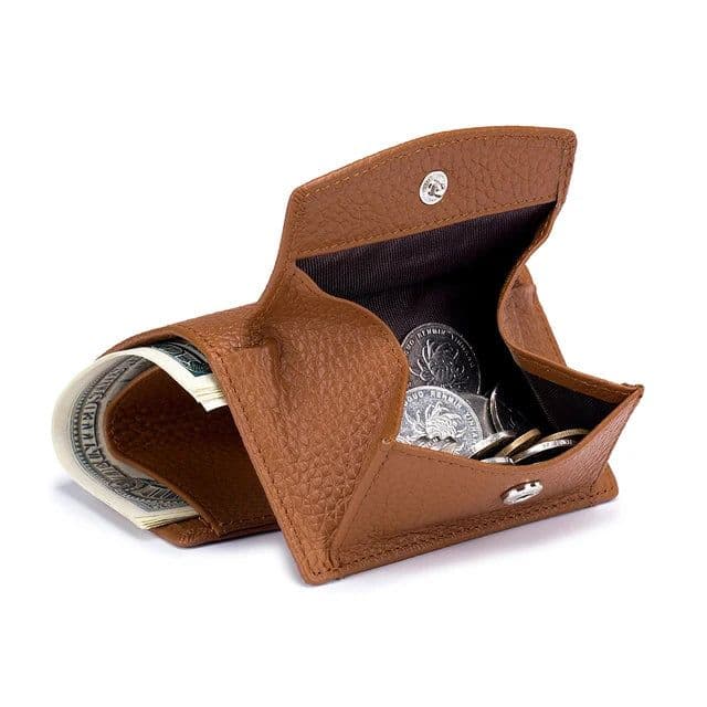 image-New Women Genuine Leather Purses Female Small Cowhide Wallets Lady Coin Bag Card Holder Large Capacity Money Bag Portable Clutch