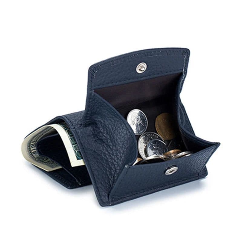 image-New Women Genuine Leather Purses Female Small Cowhide Wallets Lady Coin Bag Card Holder Large Capacity Money Bag Portable Clutch
