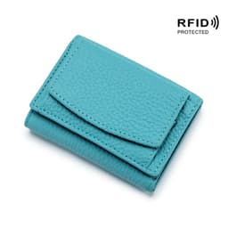 image-New Women Genuine Leather Purses Female Small Cowhide Wallets Lady Coin Bag Card Holder Large Capacity Money Bag Portable Clutch