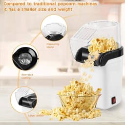 image-220V 110V Home Electric Corn Popcorn Maker Household DIY Automatic Mini Hot Air Popcorn Making Machine Kitchen Kids Gift