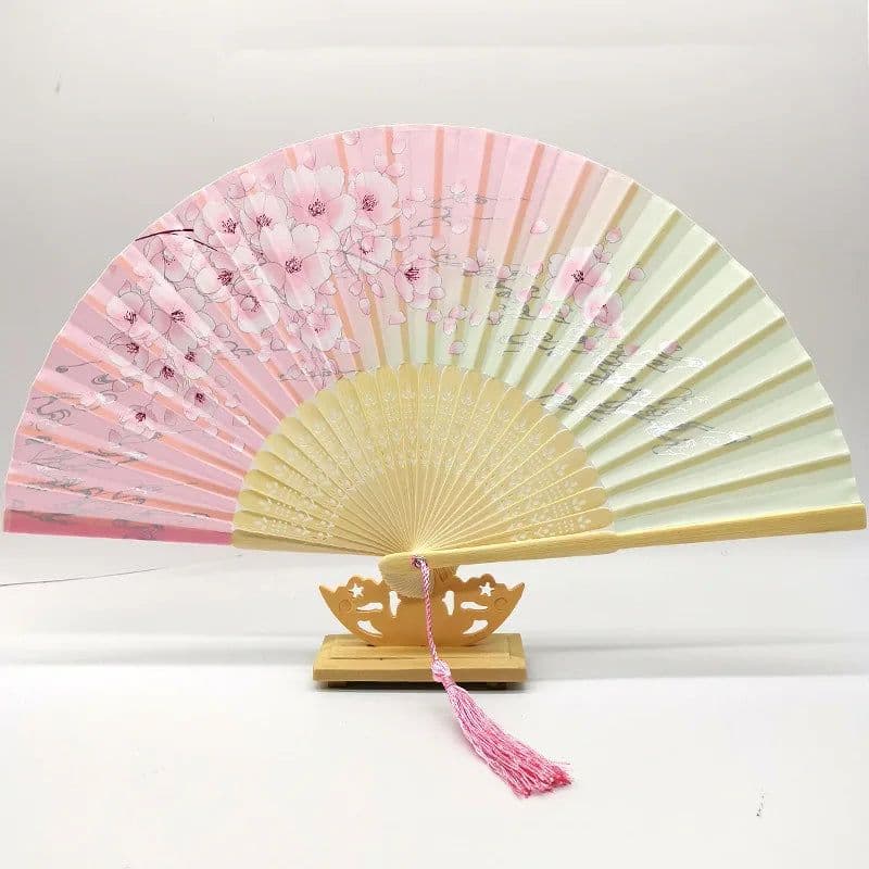 image-Bamboo Fold Hand Fans Wedding Chinese Japanese Fan Children China Antique Folding Fan Gift eventail a main Vintage bambu waaiers