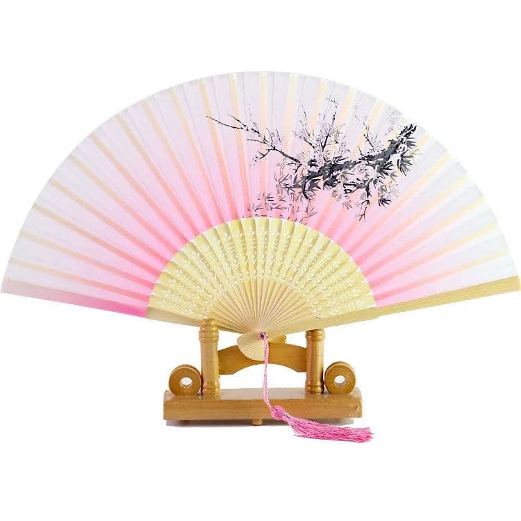 image-Bamboo Fold Hand Fans Wedding Chinese Japanese Fan Children China Antique Folding Fan Gift eventail a main Vintage bambu waaiers