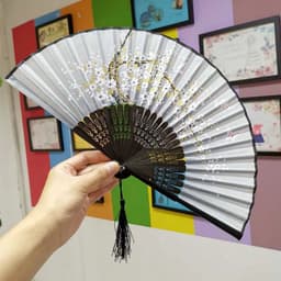 image-Bamboo Fold Hand Fans Wedding Chinese Japanese Fan Children China Antique Folding Fan Gift eventail a main Vintage bambu waaiers
