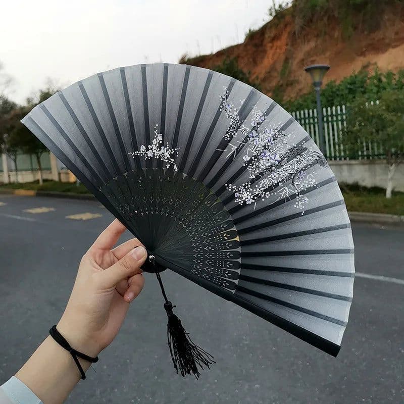 image-Bamboo Fold Hand Fans Wedding Chinese Japanese Fan Children China Antique Folding Fan Gift eventail a main Vintage bambu waaiers