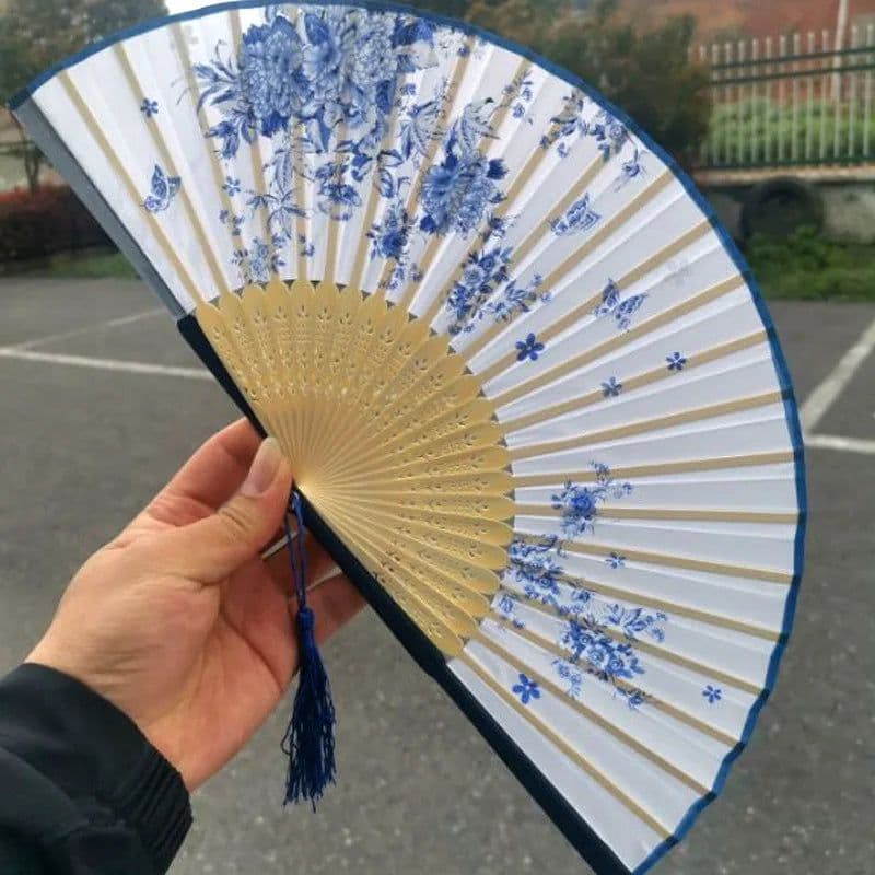 image-Bamboo Fold Hand Fans Wedding Chinese Japanese Fan Children China Antique Folding Fan Gift eventail a main Vintage bambu waaiers