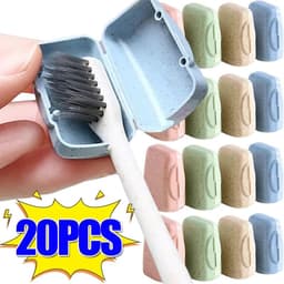 image-4/20Pcs Toothbrush Head Cover Caps Portable Tooth Brush Holder Protector Case for Travel Outdoor Camping Bathroom Organizer