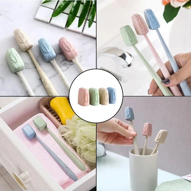 image-4/20Pcs Toothbrush Head Cover Caps Portable Tooth Brush Holder Protector Case for Travel Outdoor Camping Bathroom Organizer