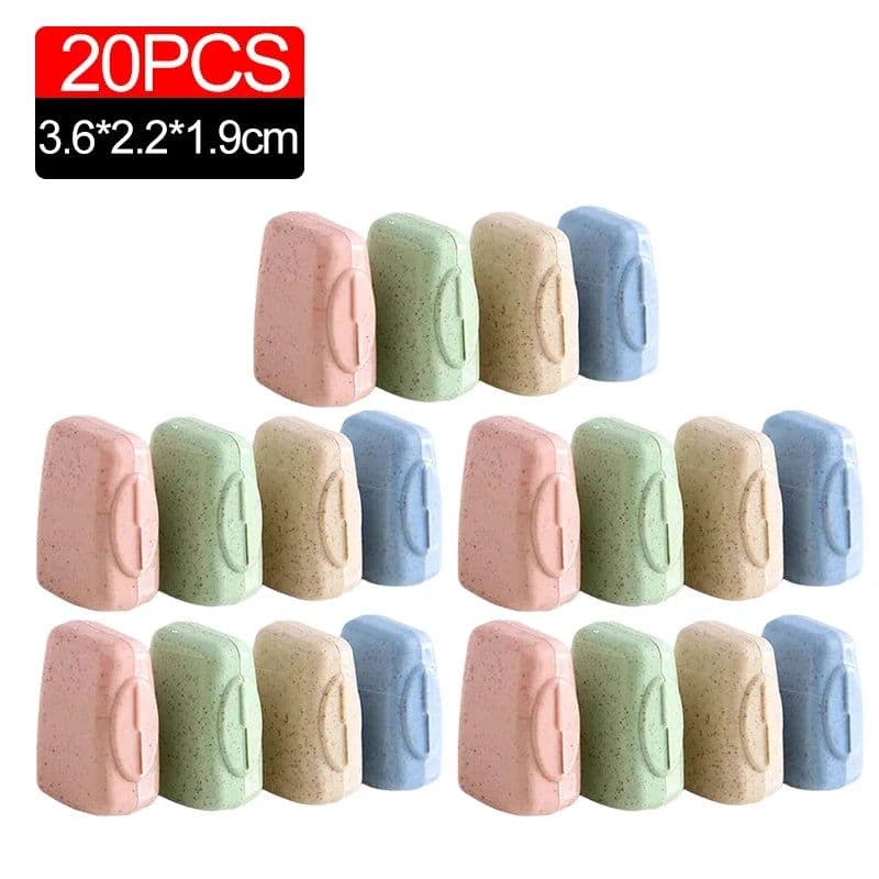 image-4/20Pcs Toothbrush Head Cover Caps Portable Tooth Brush Holder Protector Case for Travel Outdoor Camping Bathroom Organizer