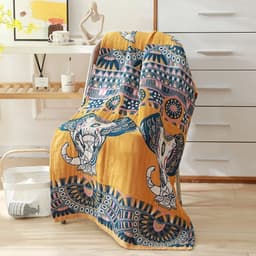 image-Nordic 22 Style New Bohemian Floral Printing Adult Soft Absorbent Cotton Gauze Beach Bath Towel Bathroom Accessories 80×160CM