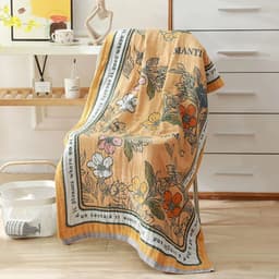 image-Nordic 22 Style New Bohemian Floral Printing Adult Soft Absorbent Cotton Gauze Beach Bath Towel Bathroom Accessories 80×160CM