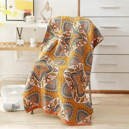 image-Nordic 22 Style New Bohemian Floral Printing Adult Soft Absorbent Cotton Gauze Beach Bath Towel Bathroom Accessories 80×160CM
