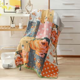 image-Nordic 22 Style New Bohemian Floral Printing Adult Soft Absorbent Cotton Gauze Beach Bath Towel Bathroom Accessories 80×160CM