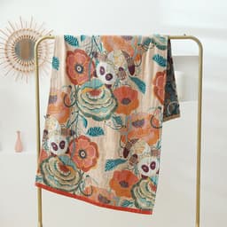 image-Nordic 22 Style New Bohemian Floral Printing Adult Soft Absorbent Cotton Gauze Beach Bath Towel Bathroom Accessories 80×160CM