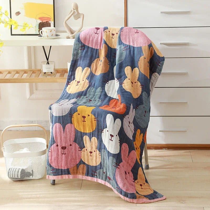 image-Nordic 22 Style New Bohemian Floral Printing Adult Soft Absorbent Cotton Gauze Beach Bath Towel Bathroom Accessories 80×160CM