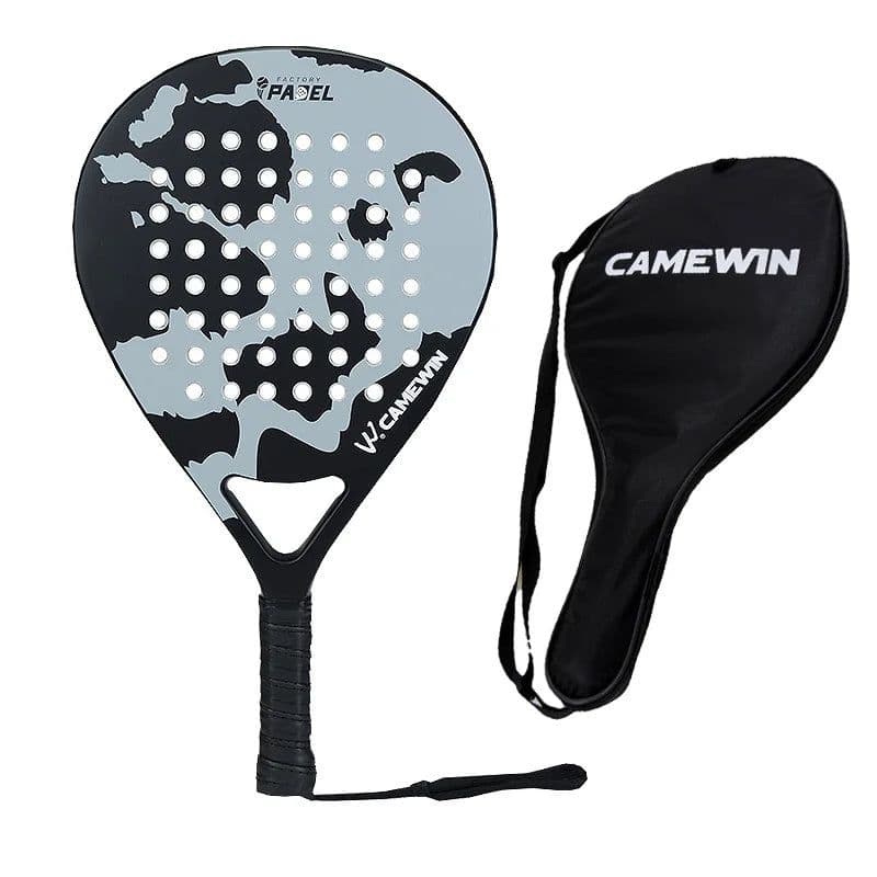 image-2022 Camewin Padel Racket Adult Professional Full Carbon Beach Tennis Men Paddle Racket Soft EVA Face Tennis Raqueta With Bag