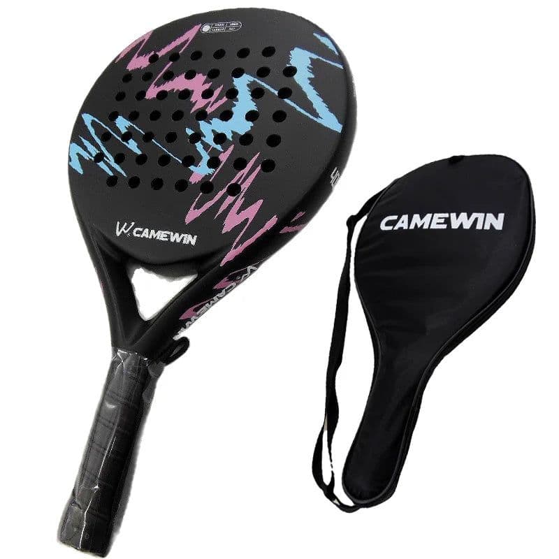 image-2022 Camewin Padel Racket Adult Professional Full Carbon Beach Tennis Men Paddle Racket Soft EVA Face Tennis Raqueta With Bag