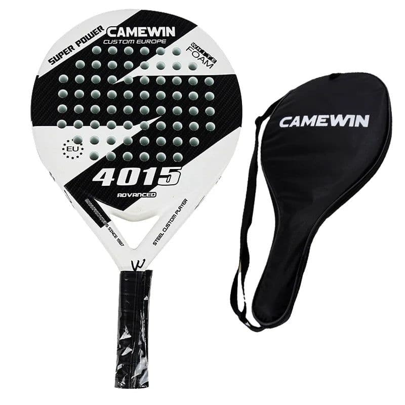 image-2022 Camewin Padel Racket Adult Professional Full Carbon Beach Tennis Men Paddle Racket Soft EVA Face Tennis Raqueta With Bag