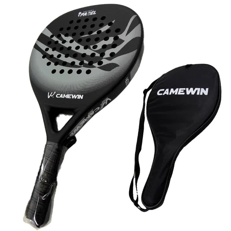 image-2022 Camewin Padel Racket Adult Professional Full Carbon Beach Tennis Men Paddle Racket Soft EVA Face Tennis Raqueta With Bag