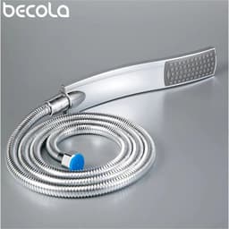 image-Hand Shower,Hand Held Shower Head Bathroom Accessories ABS Chrome Finished 150CM Stainless Steel Hose Handheld Showerheads