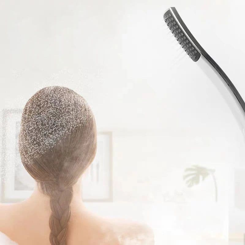 image-Hand Shower,Hand Held Shower Head Bathroom Accessories ABS Chrome Finished 150CM Stainless Steel Hose Handheld Showerheads