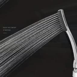 image-Hand Shower,Hand Held Shower Head Bathroom Accessories ABS Chrome Finished 150CM Stainless Steel Hose Handheld Showerheads