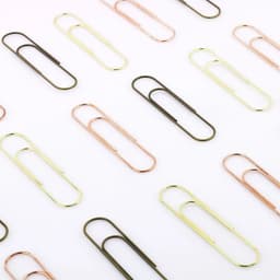 image-TUTU 10pcs/lot Effective Office Supplies Large rose gold Clip Bookmark Metal Office Accessories paper Clips Patchwork Clip W0006