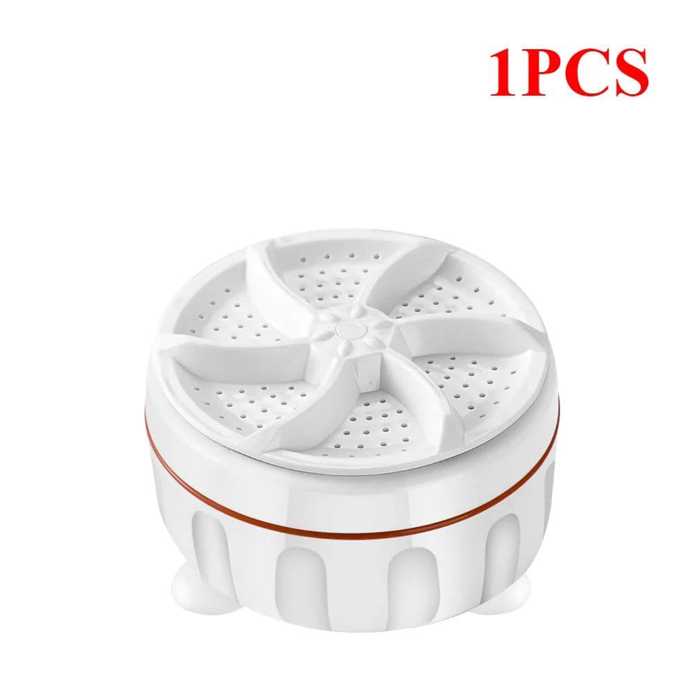 image-1-5pcs Ultrasonic Turbo Washing Machine Laundry Portable Travel Washer Air Bubble And Rotating Mini Washing Machine Mini Washing