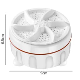 image-1-5pcs Ultrasonic Turbo Washing Machine Laundry Portable Travel Washer Air Bubble And Rotating Mini Washing Machine Mini Washing