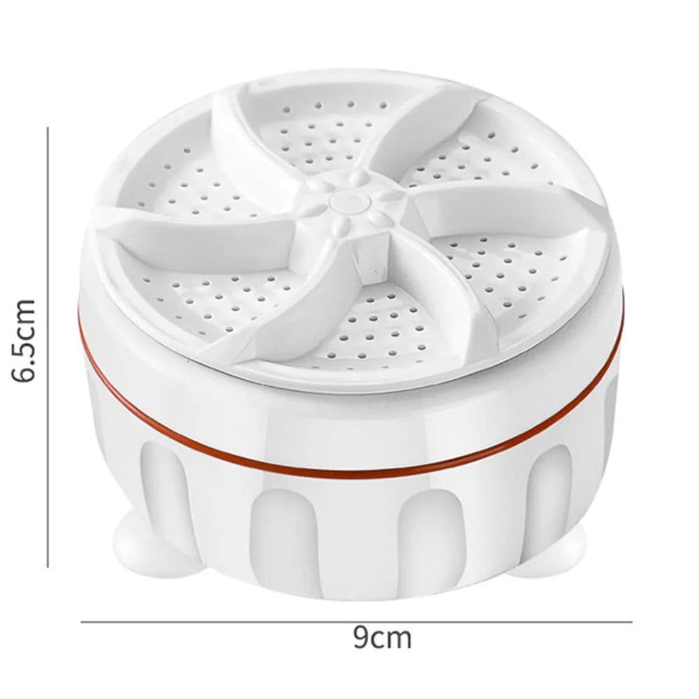 image-1-5pcs Ultrasonic Turbo Washing Machine Laundry Portable Travel Washer Air Bubble And Rotating Mini Washing Machine Mini Washing