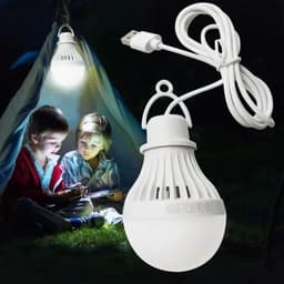 image-3W 5W 7W LED Energy Saving USB Bulb Light Camping Home Night Lamp Hook Switch USB Night Lamp White Light