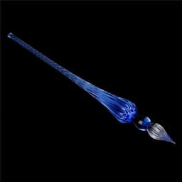 image-1 Pc Glass Drip Fountain Pen Vintage Glass Dip Dipping Pen Signature Filling Ink Fountain Pens With Gift Box New