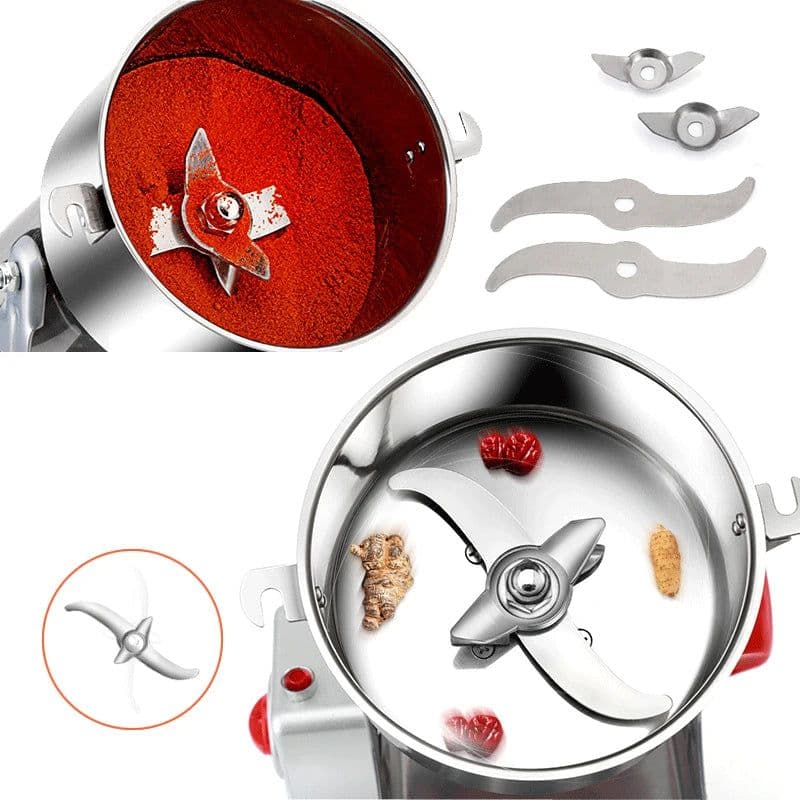 image-BioloMix 800g 700g Grains Spices Hebals Cereals Coffee Dry Food Grinder Mill Grinding Machine Gristmill Flour Powder crusher