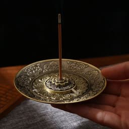 image-Retro Incense Holder Metal Dragon And Phoenix Lotus Incense Burners For Incense Sticks Cone Censer Plate Buddhism Home Decor