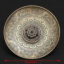 image-Retro Incense Holder Metal Dragon And Phoenix Lotus Incense Burners For Incense Sticks Cone Censer Plate Buddhism Home Decor