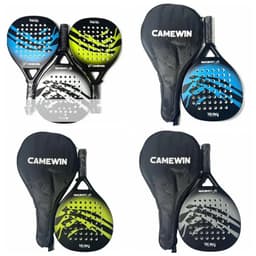 image-Professional Beach Tennis Racket Thickening Durable Padel Rackets High Elasticity Carbon Fiber Tennis Racket