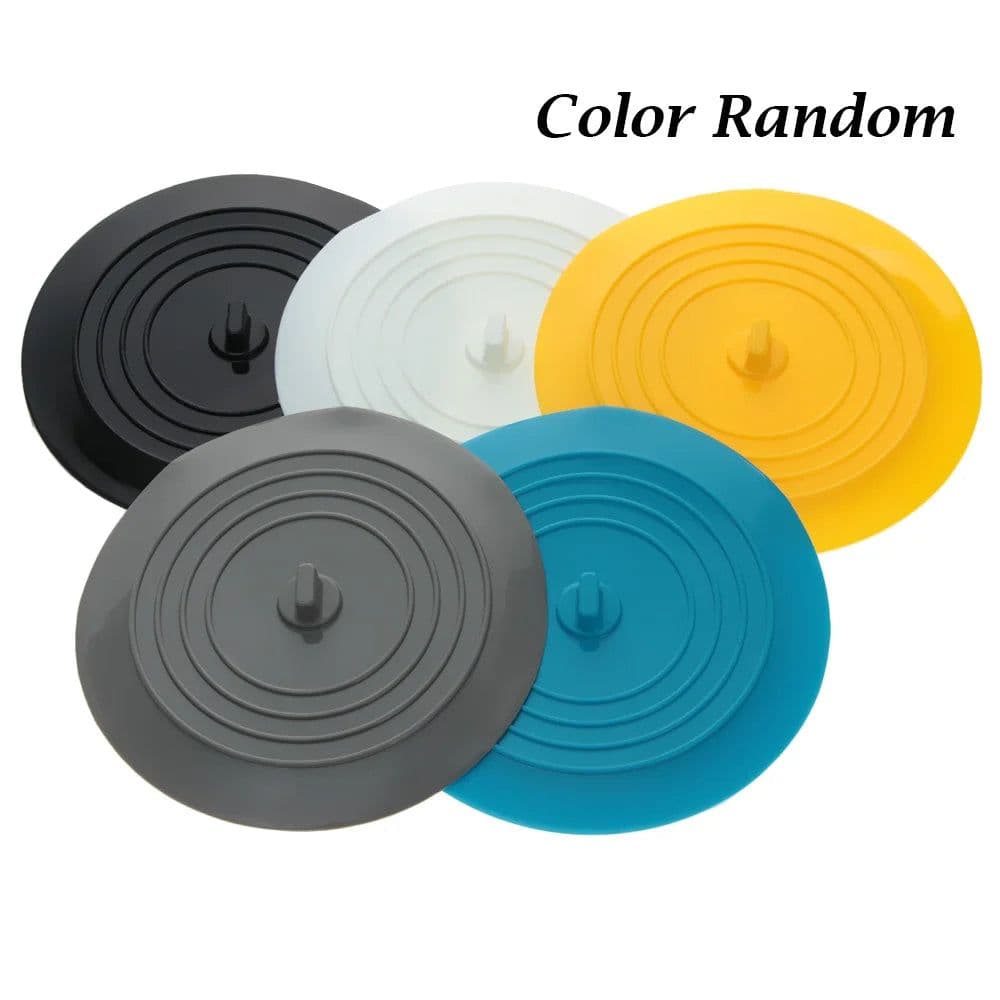 image-15cm Large Silicone Bathtub Stopper Leakage-proof Drain Cover Sink Hair Stopper Tub Flat Plug Stopper Bathroom Accessories