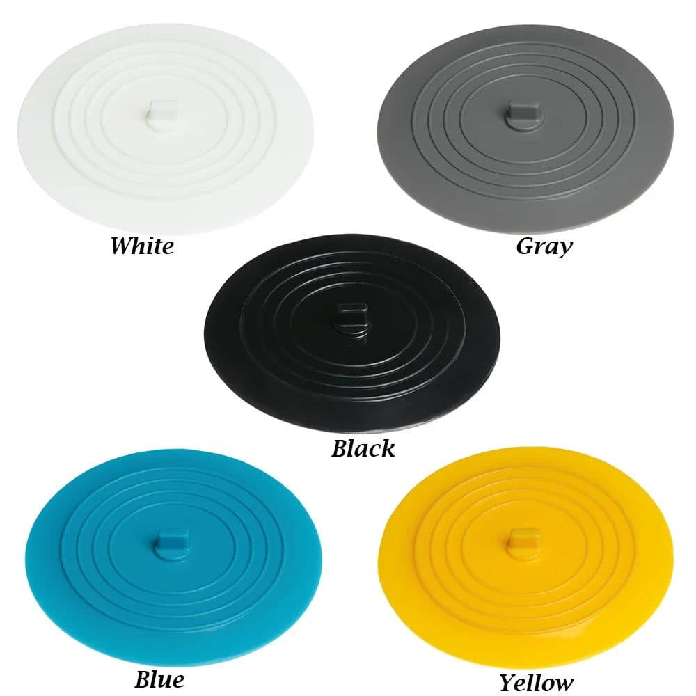 image-15cm Large Silicone Bathtub Stopper Leakage-proof Drain Cover Sink Hair Stopper Tub Flat Plug Stopper Bathroom Accessories