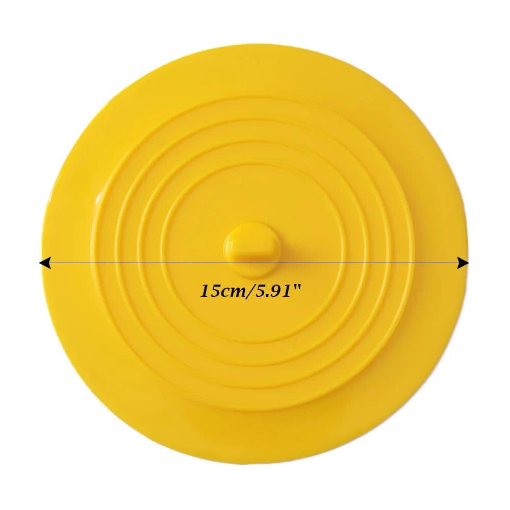 image-15cm Large Silicone Bathtub Stopper Leakage-proof Drain Cover Sink Hair Stopper Tub Flat Plug Stopper Bathroom Accessories