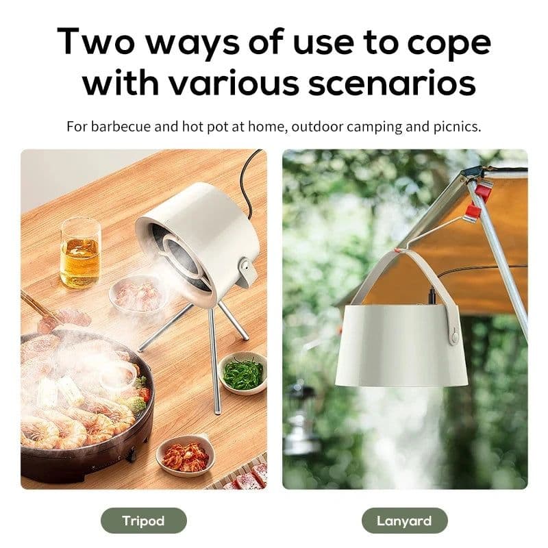 image-2024 New Portable Exhaust Fan Small Kitchen Hood Extractor Barbecue USB Supply Desktop Range Hoods Mini Suction Cooker Hood