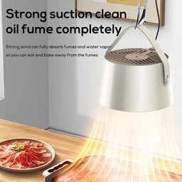 image-2024 New Portable Exhaust Fan Small Kitchen Hood Extractor Barbecue USB Supply Desktop Range Hoods Mini Suction Cooker Hood