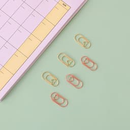 image-TUTU Effective Office Supplies the mini sliver Color Clip Bookmark Metal Office Accessories paper Clips Patchwork Clip H0082