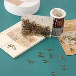 image-TUTU Effective Office Supplies the mini sliver Color Clip Bookmark Metal Office Accessories paper Clips Patchwork Clip H0082