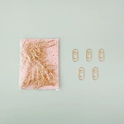 image-TUTU Effective Office Supplies the mini sliver Color Clip Bookmark Metal Office Accessories paper Clips Patchwork Clip H0082